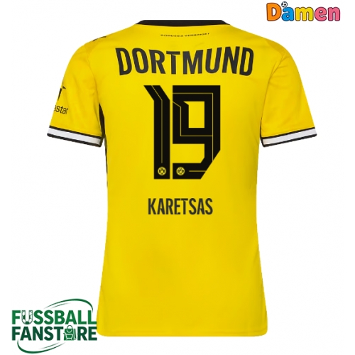 Borussia Dortmund Konstantinos Karetsas #19 Replik Heimtrikot Damen 2026-27 Kurzarm